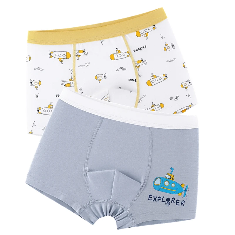 Cotton Boy's Panties Underwear Kids Boxe Cartoon Stretchy Shorts Bottoms Children Clothes 3 4 5 6 7 8 9 10 Years Old OKU203009