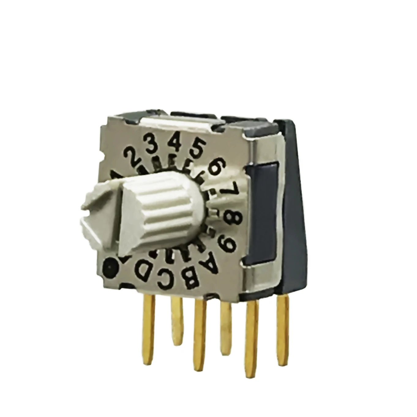 7*7 Miniature Rotary Coding Switch BCD8421 Encoding 3 On 3 Pin 0-9 0-30 0-F Torsion Shank Patch Straight Into Right Angle IP67