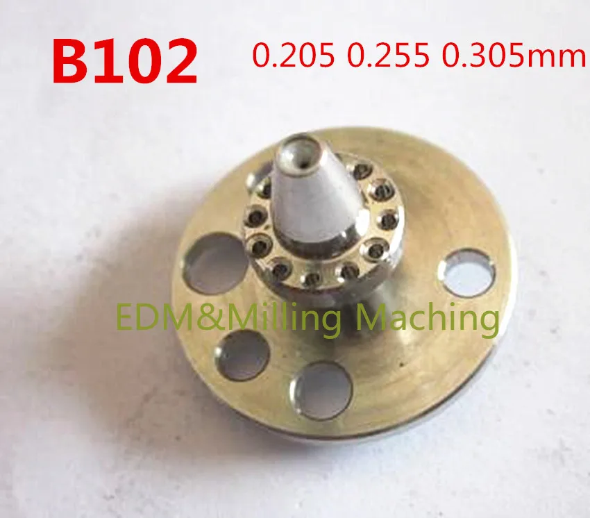 Wire EDM Machine B102 632989/90/91000 Diamond Guide nozzle 0.205 0.255 0.305mm For BROTHER Machine HS-3100.3600.50A AWT Service