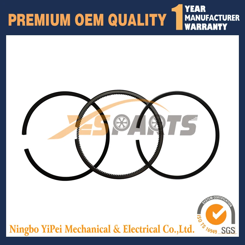 4 set Piston Ring STD 76 mm for KUBOTA V1502