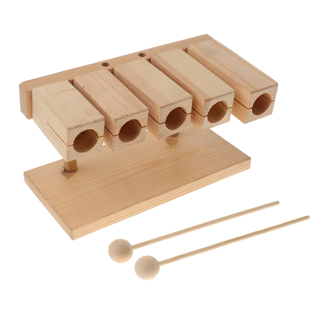 

Деревянный музыкальный инструмент Orff, 5 блоков, ксилофон, перкуссионный инструмент