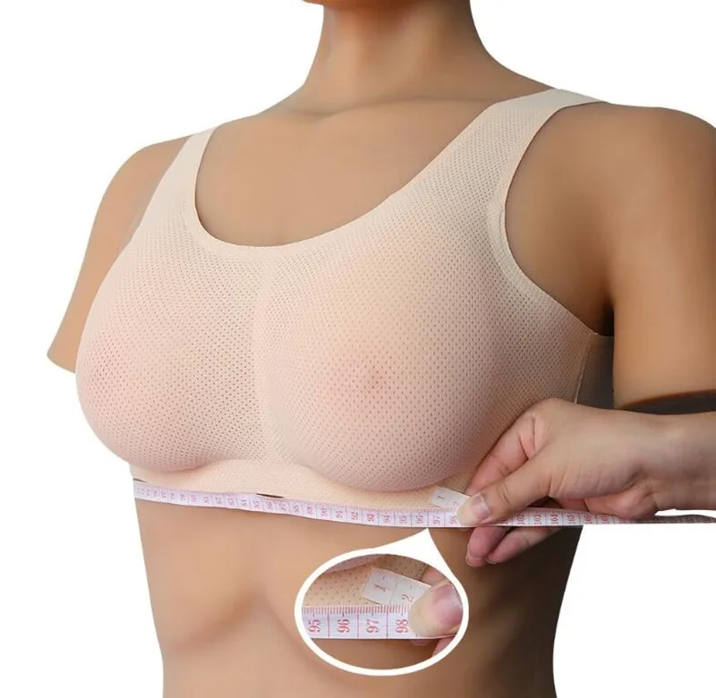 C Dcup drop-shaped artificial breast with lingerie set fake breast prosthesis bra CD cross-dressing silicone breast false boobs