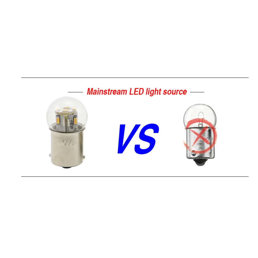 Bộ 2 Bóng Đèn Led Xe Máy Đèn G18 R5w R10W 6V 12V 24V 48V Tự Động Bóng Thiết Bị Đèn Báo smd 3014 Chip Đèn Tín Hiệu