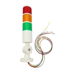 PT50-3T-J multi-layer warning light LED warning light machine tool signal tower light tricolor light folding 24V