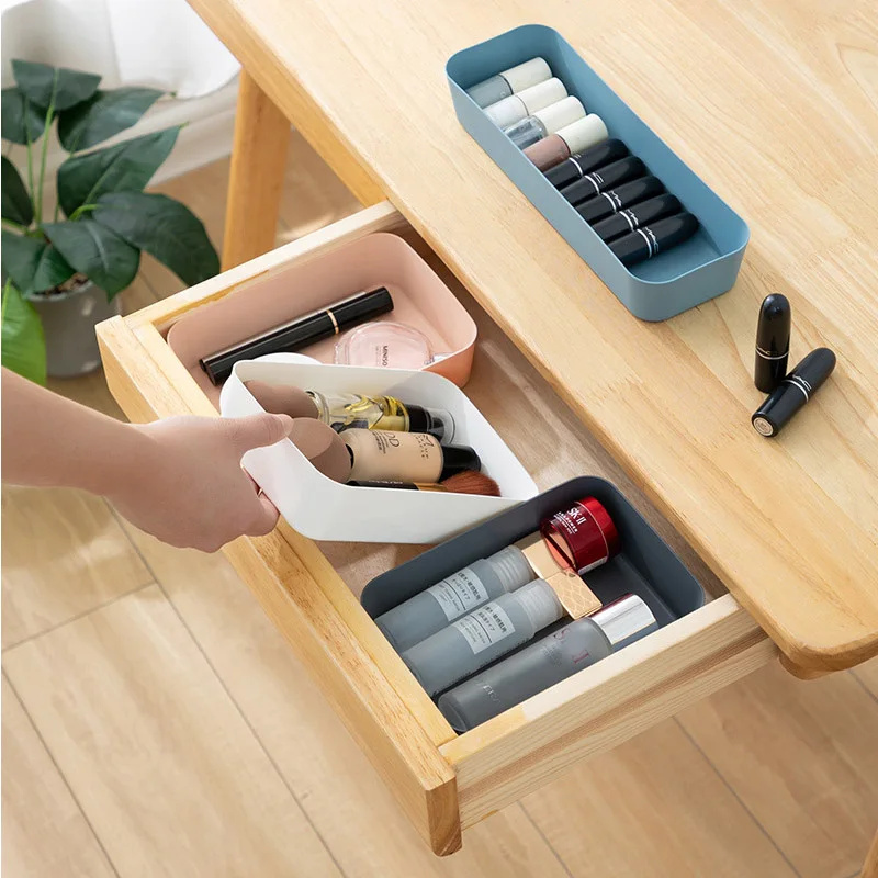 Plastic Kitchen Drawer Storage Organizer, Degradable Material Storage Divider, Kitchen Tools, Grocery Storage Tray, 3 Pcs Set