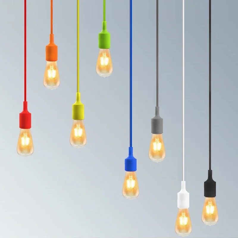 

Modern DIY Colorful Art Pendant Lamp Industrial Store Shop Dining Room Cafe Bar Home Decoration Light Fixture 90V-260V