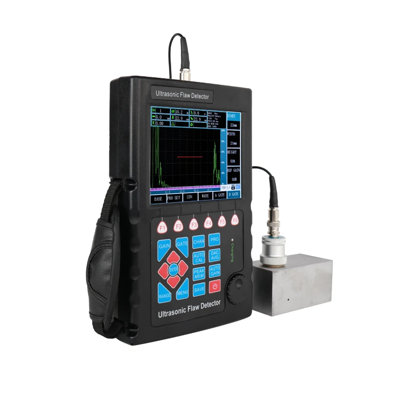 Nuevo equipo portátil Original NDT, máquina de prueba ultrasónica, Detector de fallas de 0 ~ 10000mm de rango, Detector ultrasónico Digital de fallas