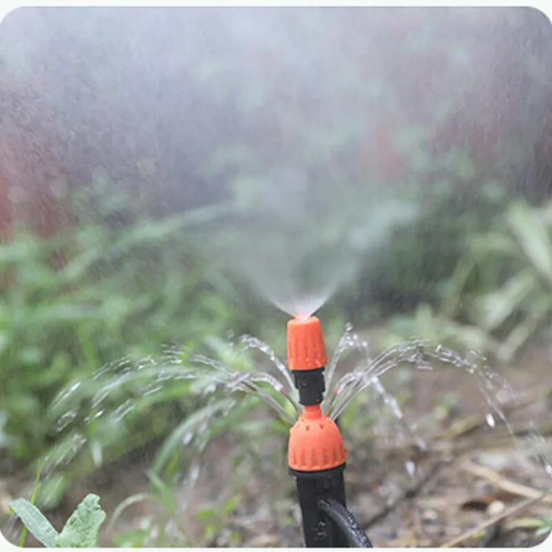 5-45M 2 way plant water Micro Drip Irrigation nozzle Garden Watering set System Adjustable Kits Spray Cooling home Yard tools