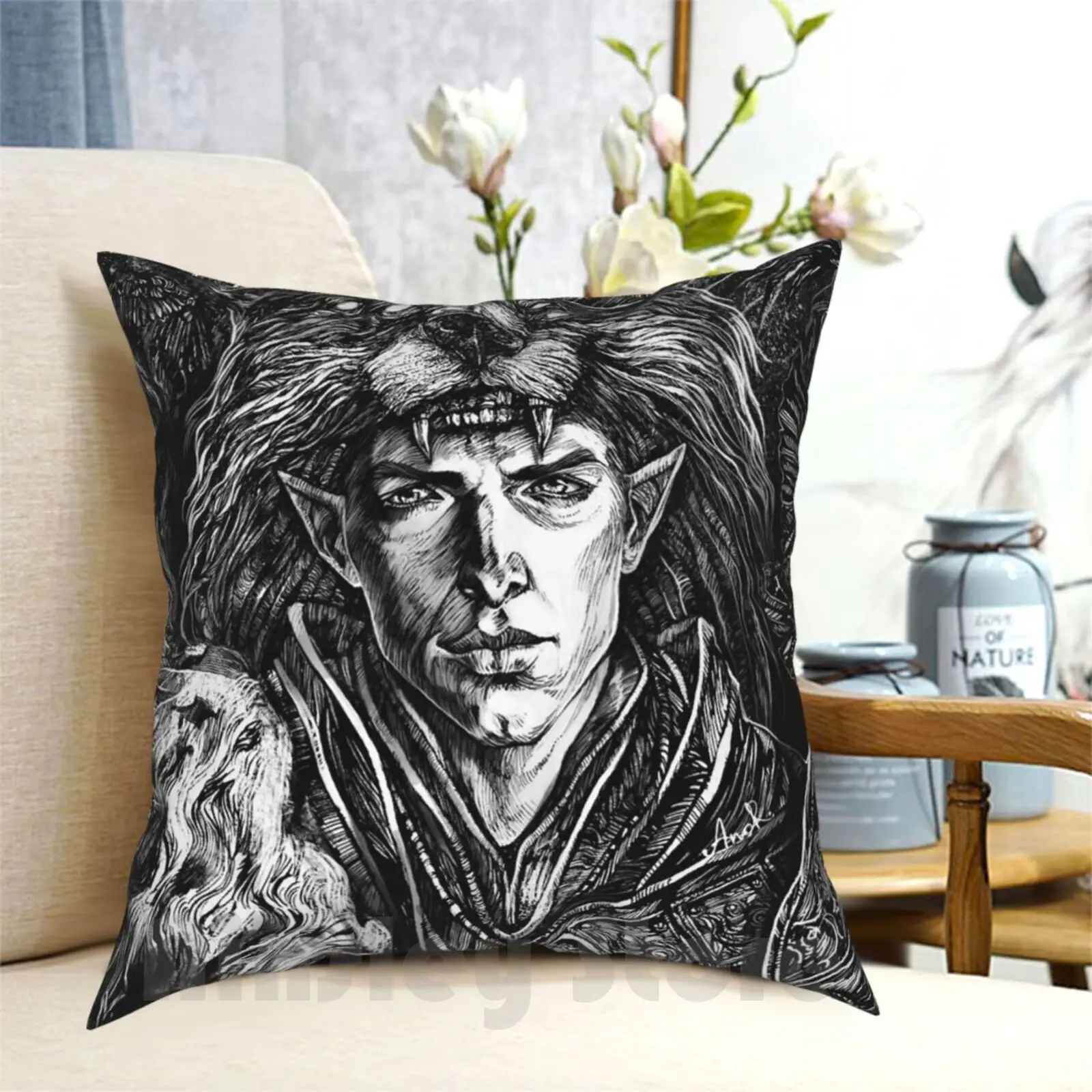 The Trespasser-Dragon Age Pillow Case Printed Home Soft DIY Pillow cover Solas Dragon Age Game Rpg Dragon Age Inquisition