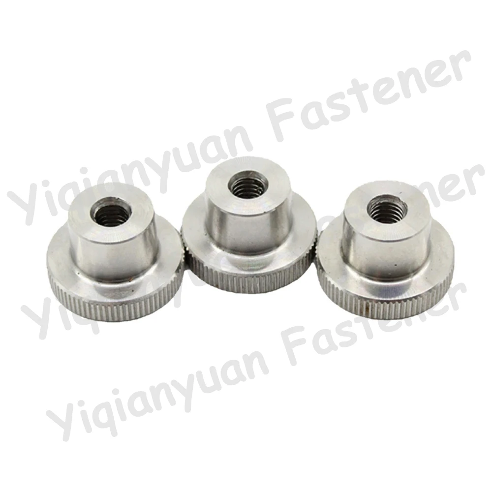 M3 M4 M5 M6 M8 M10 DIN466 SUS304 Stainless Steel Knurled Thumb Nut with Collar Blind/Through Hole 3D Printers Parts Curtain Wall