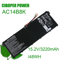 Laptop Battery AC14B8K 15.2V/3220mAh/48WH For CB3-111 CB5-311 ES1-511ES1-512 ES1-520 S1-521 ES1-531ES1-731 E5-771G V3-371 V3-111