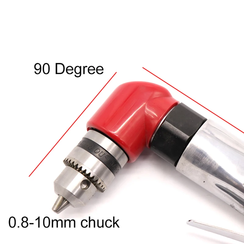 Imagem -03 - Broca de ar Pneumática de 90 Graus tipo Pistola de Alta Velocidade Ferramenta Reversível para Perfuração de Buraco 10 mm