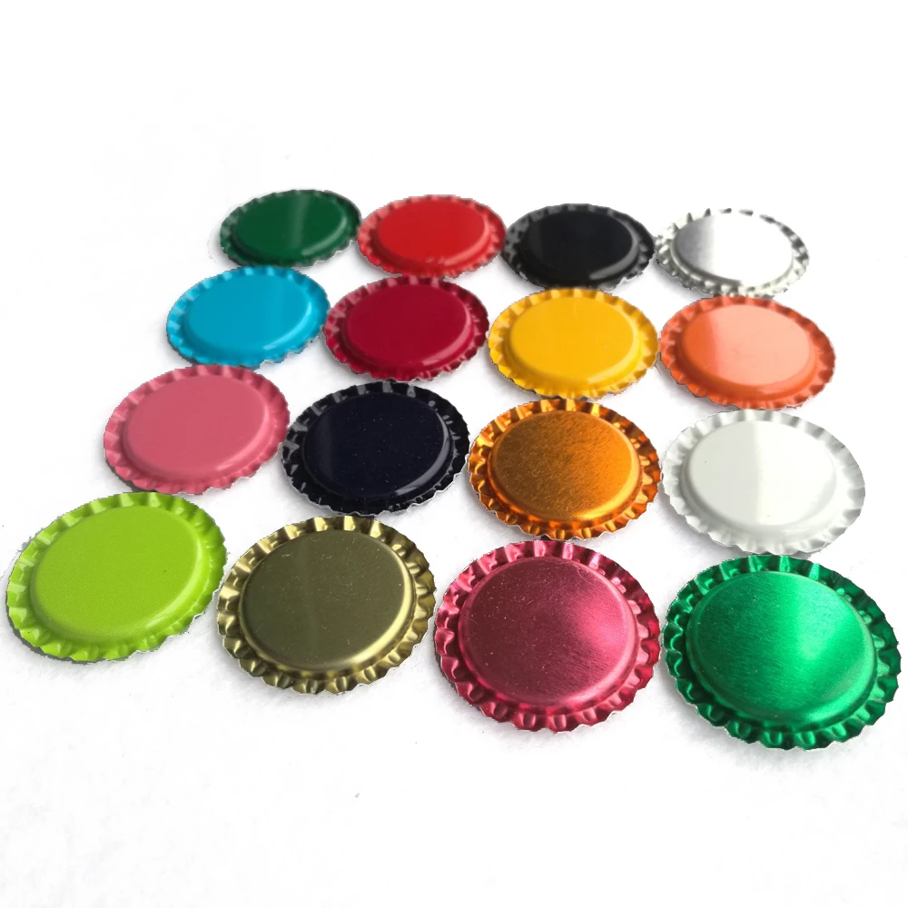 20 pcs/pack Color beer bottle cap For DIY craft Cabochon base Creative decoration Handmade jewelry Finding