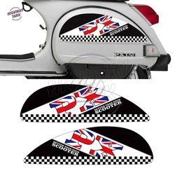 Motorcycle Side Panel Stickers Case for Vespa PX T5 Scooter-5