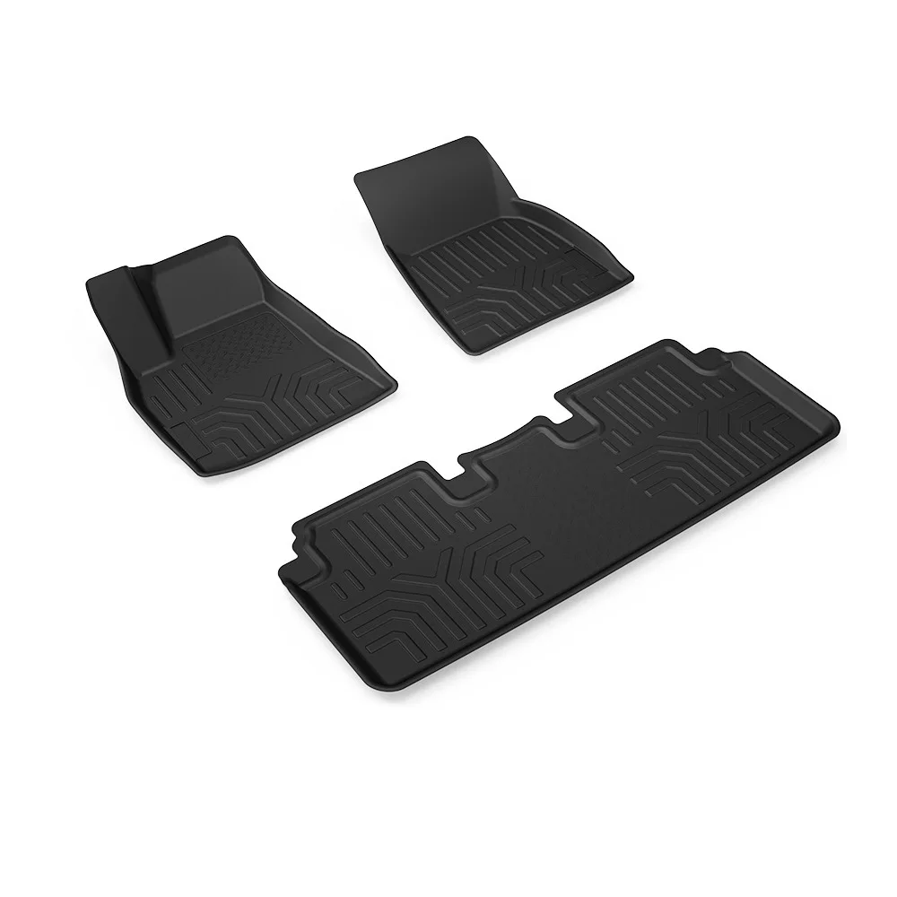 

Floor Mats in Black for Select Tesla S Models Complete Set Customized Design Fit All-Weather