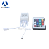 DC 12V 24Key RGB LED Light Strip IR Sensor Controller Sound Music Remote