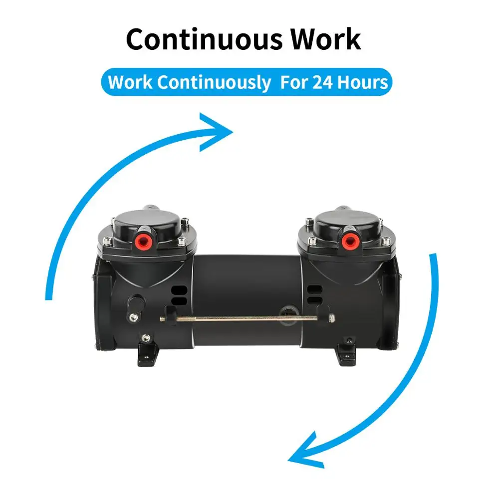 Imagem -02 - Pequena Bomba de Vácuo Elétrica Mini Bomba de Diafragma Micro Bomba de ar e Líquido Equipamento da Bomba Profissional 160w 70l Min Gz35b