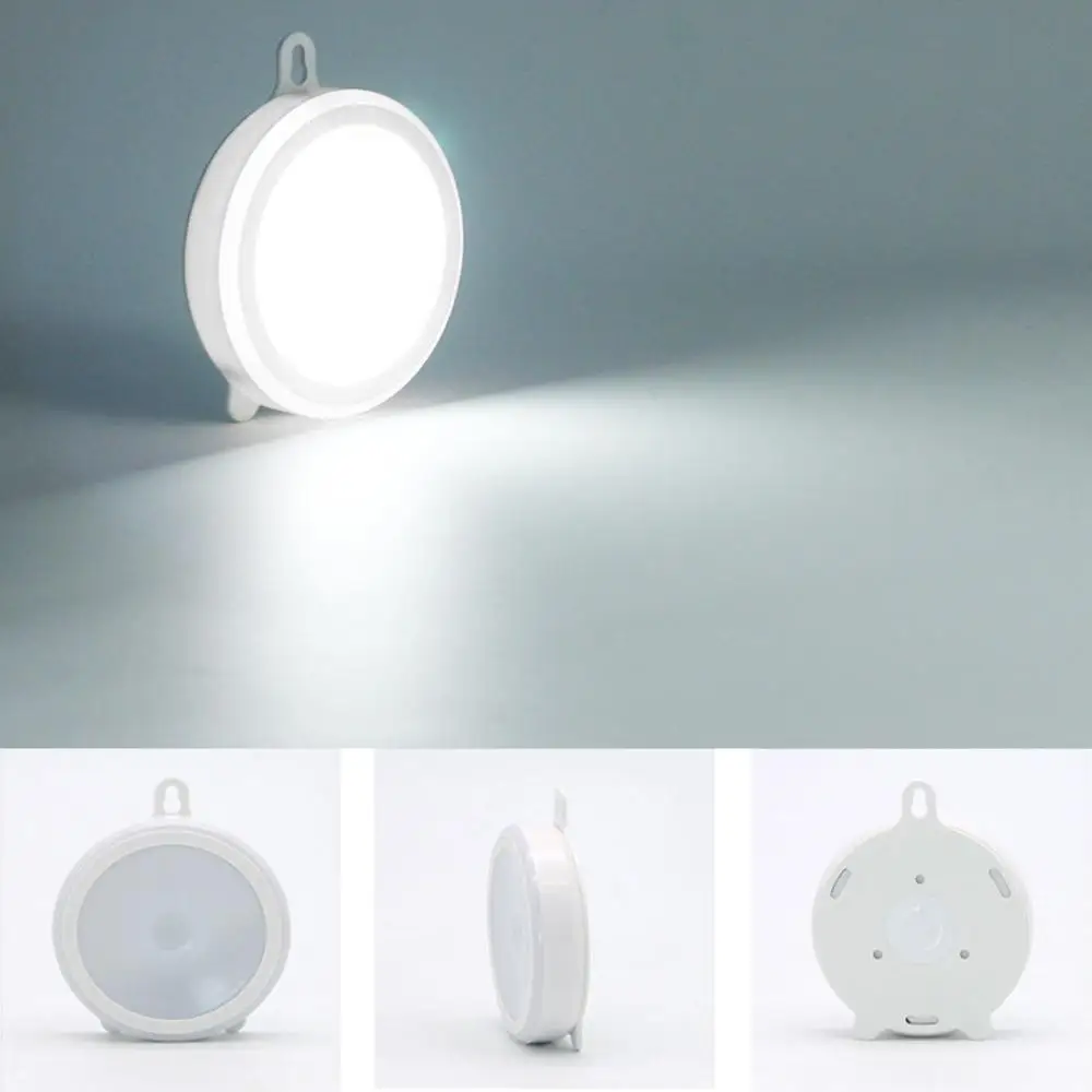 Round Touch Switch LED Night Light Home Lighting Lamp for Simple lighting 4.5V Novel LED Night Light Kids night lighting tools