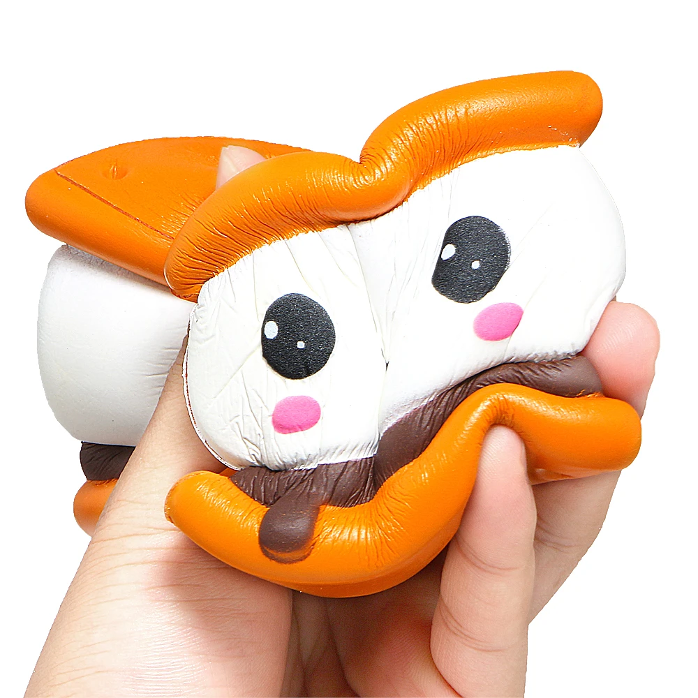 Gâteau au chocolat Squishy Slow rebond, jouet à presser doux mignon gaufrier de guérison, jouets sensoriels pour autisme pour enfants