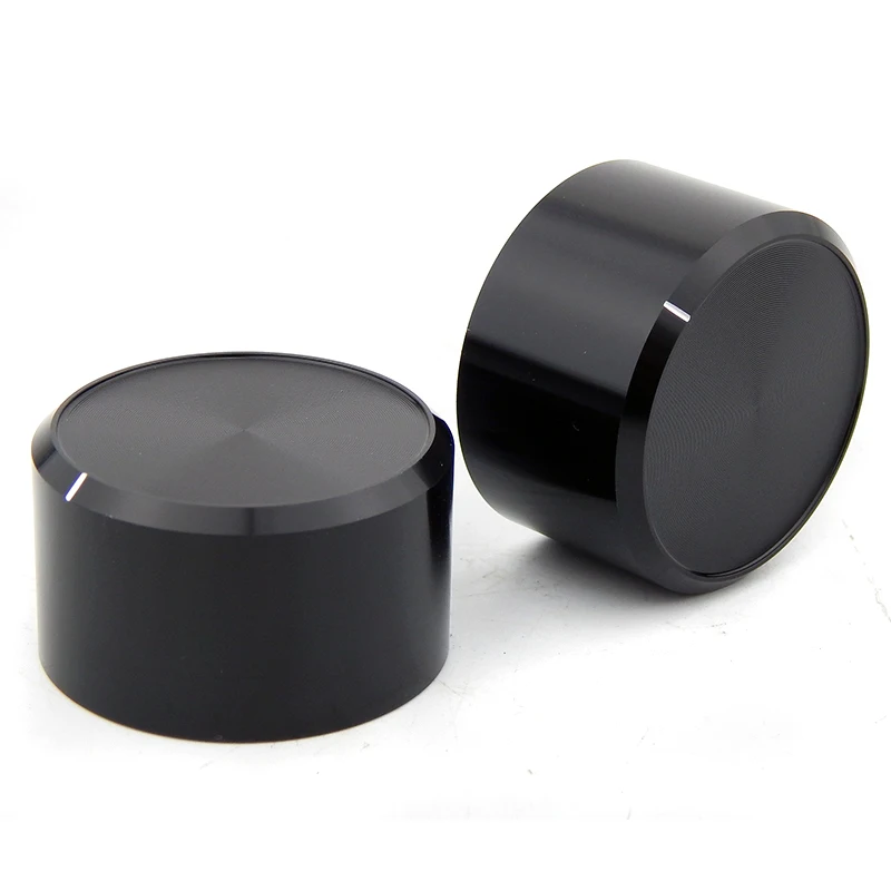 Aluminum Volume Knob 38mm Diameter 22mm Height 1pcs HIFI Audio Replacement for Amplifier Potentiometer with 6mm Hole Screw Type