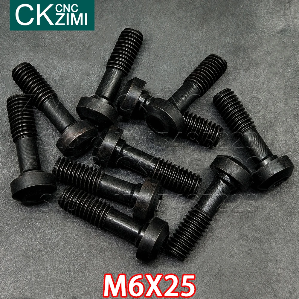 M6*25 mm M6X25 Pressure plate screw CNC Insert Screw for Replaces Insert CNC Lathe Tool Cutter Toolholder Accessories Lathe Tool