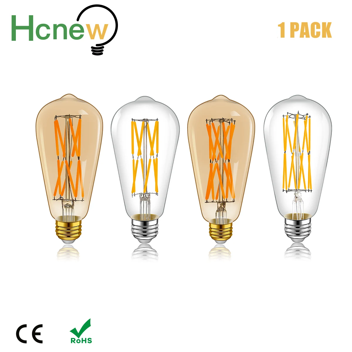 ST64 12W 16W Edison LED Filament Bulb lamp 220V E27 Vintage Antique Retro Edison Replace 160W Incandescent Light Decorative bulb