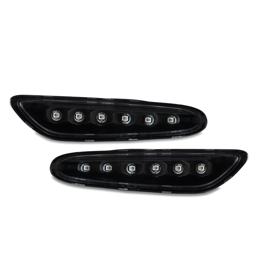 2Pcs Error Free LED Side Marker Lamp Amber Turn Signal Lights For BMW E46 E60 E61 E81 E82 E83 E87 E88 E90 E91 E92 E93