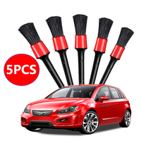 5pcs Car Detailing Brush Auto Cleaning Brushes Universal Wheel Dashboard Air Outlet Auto Detail Clean Tools Car Wash Accessories