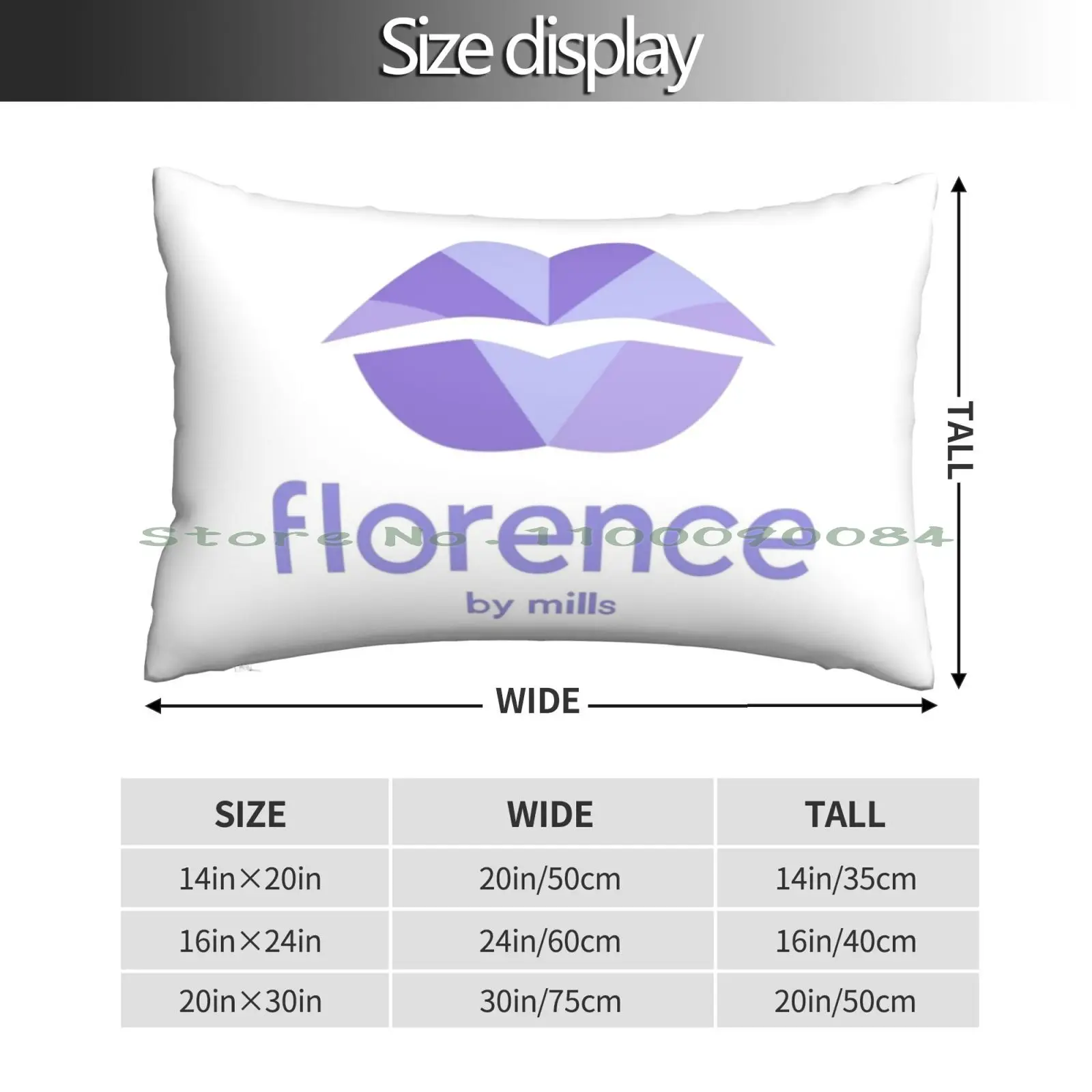 Florence By Mills-Lips Pillow Case 20x30 50*75 Sofa Bedroom Fan Board Red True Crime Blood Drop Assassination Psychosis Series