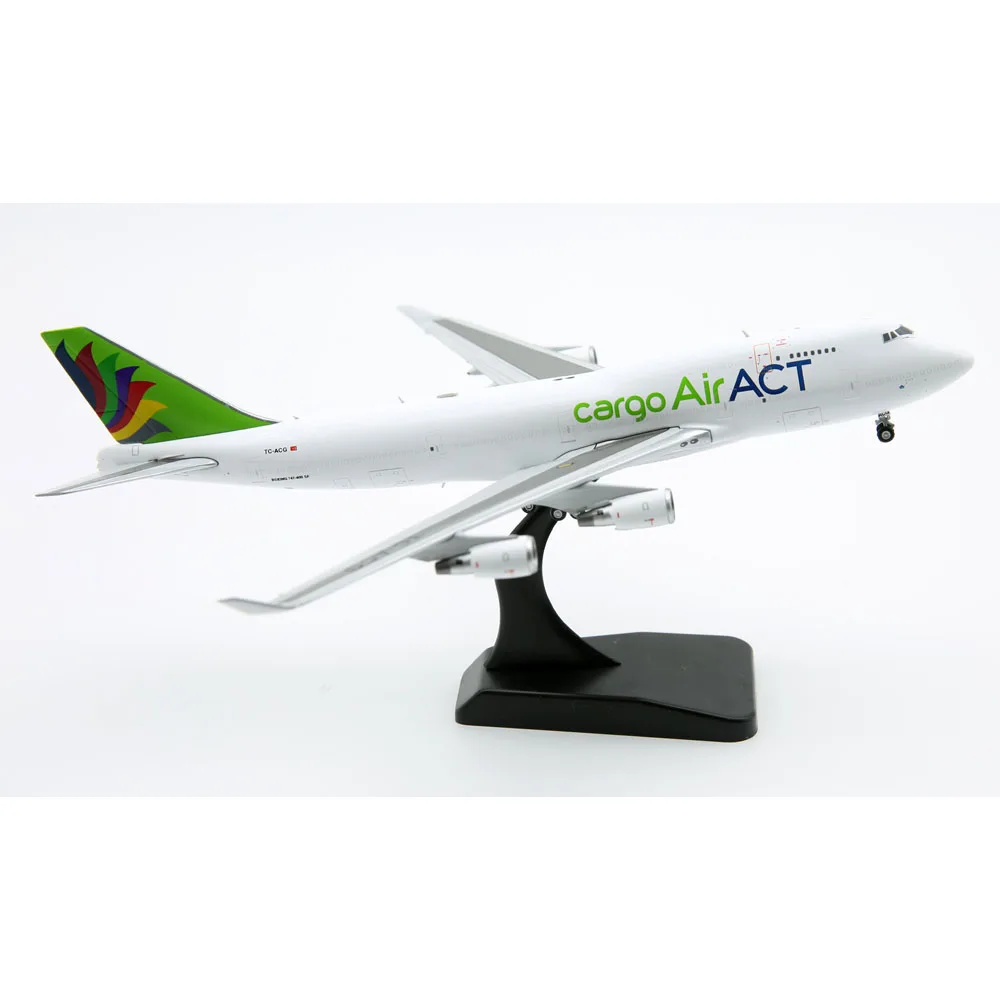 1:400 Alloy Collectible airplane JC Wings LH4245 ACT Airlines Cargo Boeing B747-400 Diecast Aircraft Jet Model TC-ACG With Stand