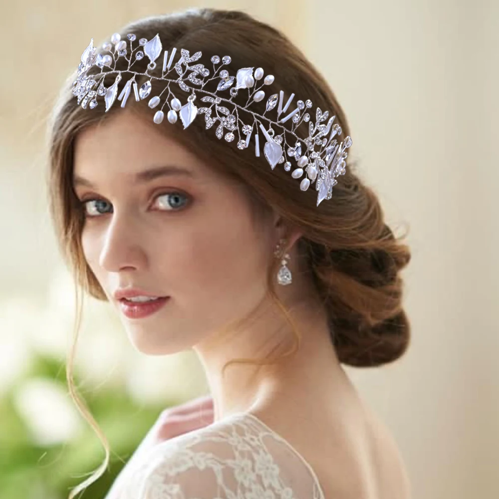 HP290 accesorios para el cabello para novia de boda de inspiración europea, tocado, baile de graduación, vestidos de noche, diadema, acentos elegantes para mujer