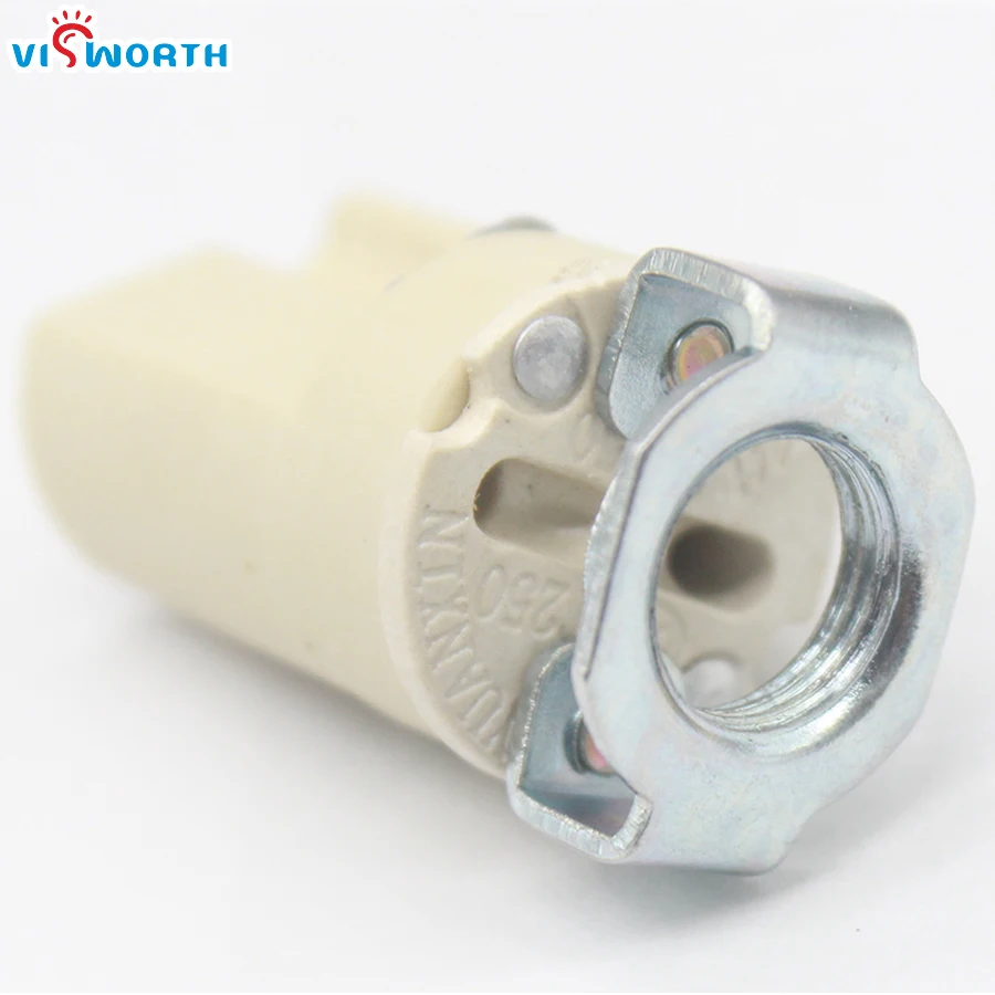 Safe Fire Prevention G9 Base Lamp Holder Creamic Body Led Socket For G9 Led Bulbs