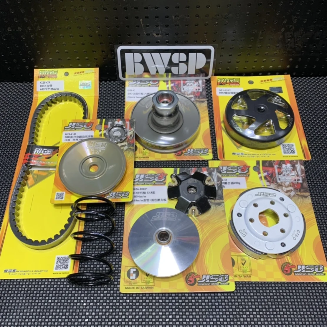 CVT Set For DIO50 AF18 Racing Sliding Sheave Clutch Tuning Upgrade Parts Dio 50 Transmission