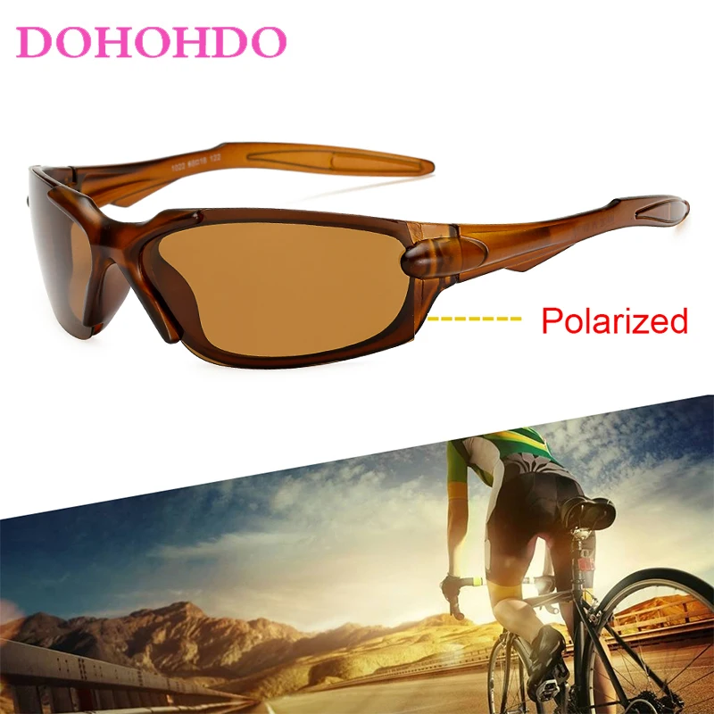 DOHOHDO Polarized Sunglasses Men Rimless Square Driving Sun Glasses Outdoor Driving Shades Goggle UV400 Eyewear Oculos De Sol