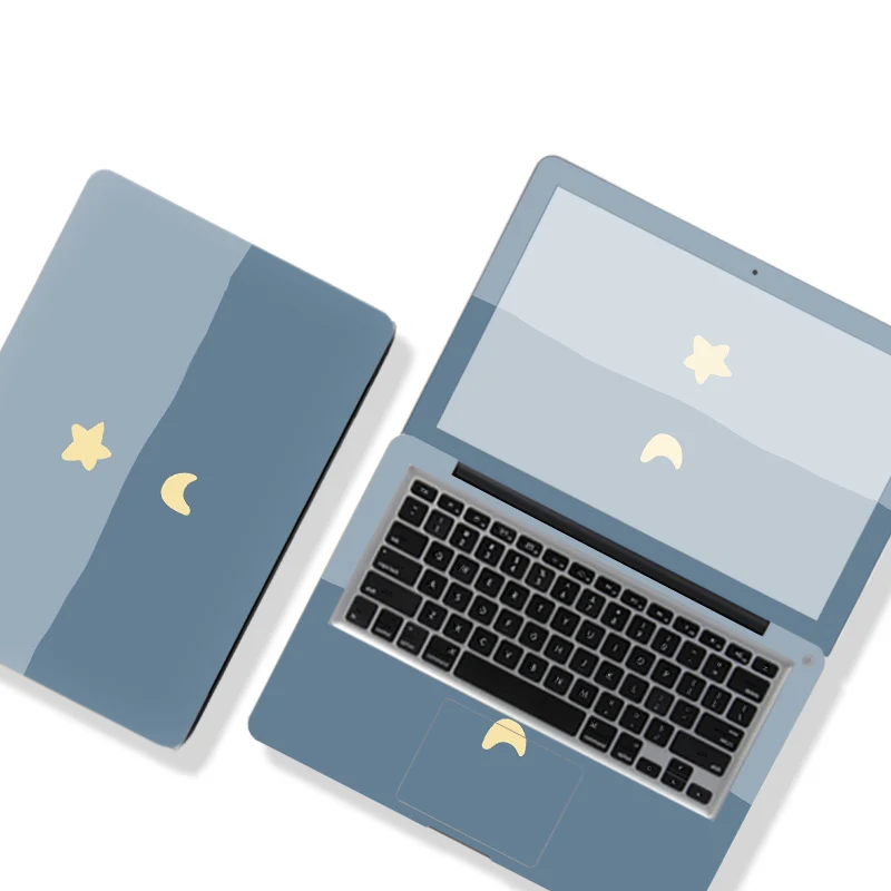 

Color Splicing Cover Laptop Sticker DIY Notebook Skin Waterproof Ins Style For Dell/ASUS/Huawei/HP/Lenovo 12/13/14/15/17 Inch