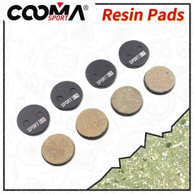 Plaquettes de frein rondes pour scooter et vélo, étrier Aons, plaquettes de frein, classe dehors EX, diamètre 21.5mm, 4 paires