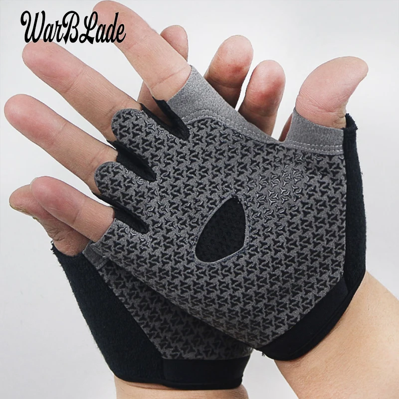 WarBLade 2019 Mới Găng Tay Thoáng Khí Ngón Gel Miếng Lót Tay Thể Thao Mùa Hè Đi Xe Đạp Fingerless Chống Trơn Trượt Đi Vòng Tay Găng Tay