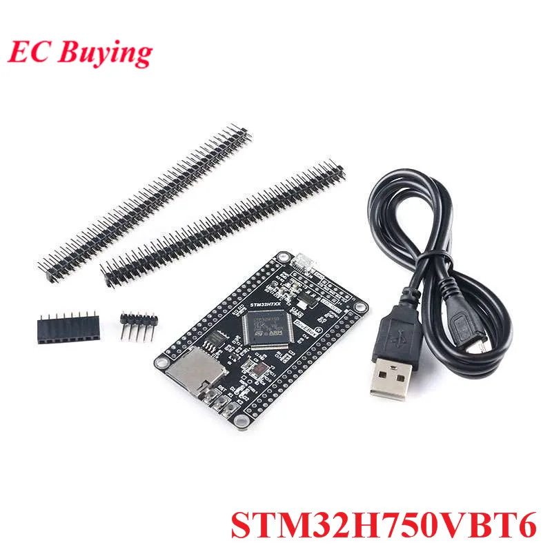 STM32H750VBT6 STM32H743VIT6 STM32 STM32H STM32H7 H743VI H750VB Módulo de placa de desarrollo de sistema central Chip M7 TFT interfaz SPI