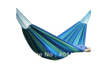 

Canvas cloth double hamock tourism caping hammock survival outdoor indoor 200*100cm