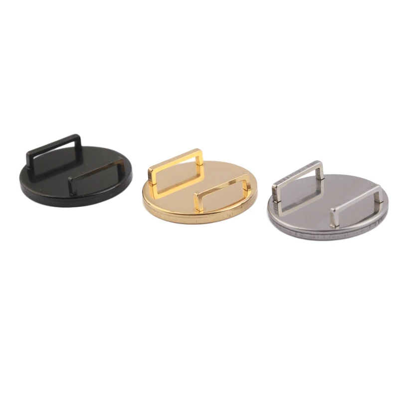 5pcs Stainless Steel Flat Leather Round Slider Beads 20mm Cabochon Base Bezel Trays Settings Bracelet Spacers Diy Jewelry Making