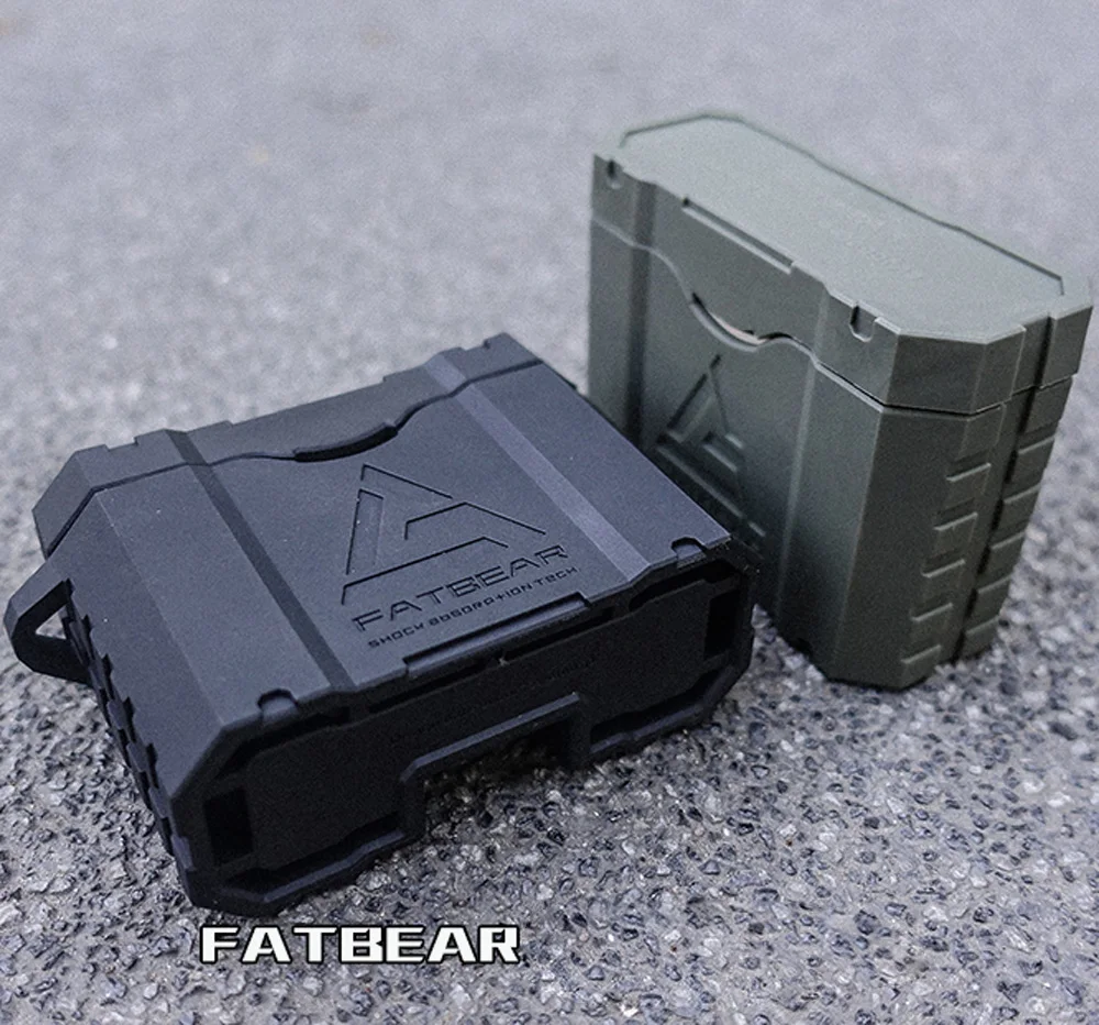 Fat Bear Tactical Military Grade Rugged Shockproof Armor Protective Case Cover for SONY WF-1000XM3 Bluetooth Earphone Shell Skin