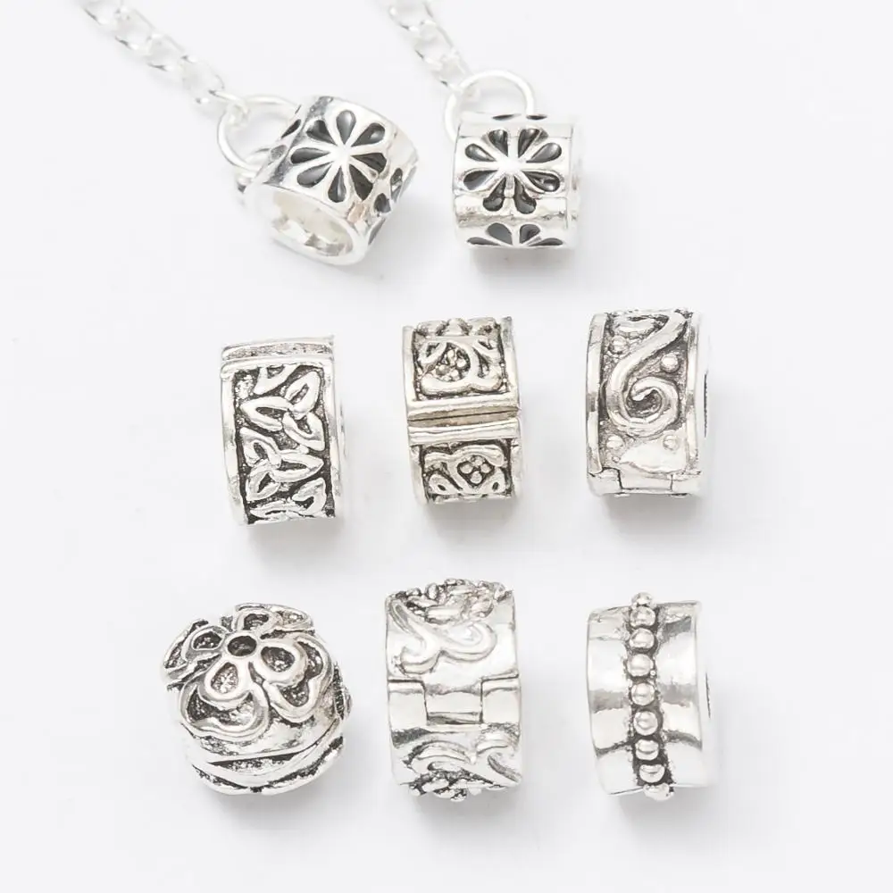 

5Pcs/Lot Silver Plated Positioning plug Charms Beads European DIY Beads Fit Pandora Charms Bracelets & Bangle Fashion Jewelry js1032