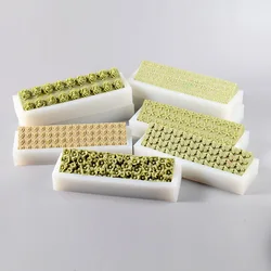 Rectangular Silicone Soap Molds Embossed Flower Loaf Mould Handmade Soap Making Supplies