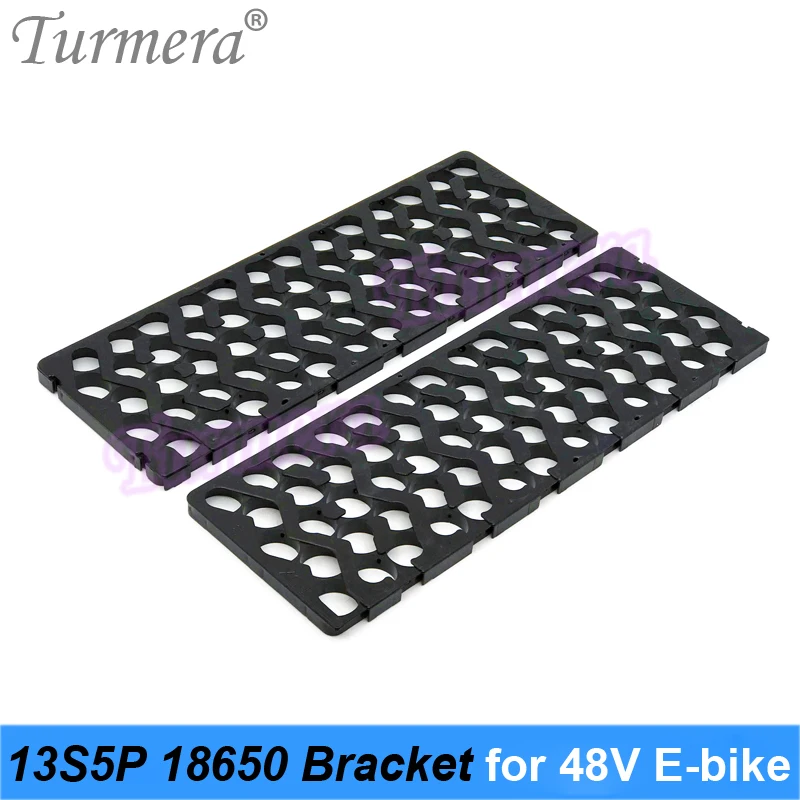 Turmera 48V Silver Fish Battery 13S5P 18650 Bracket with 13S 15A Balance BMS Welding Nickel for 52V Electric Bike Battery Use