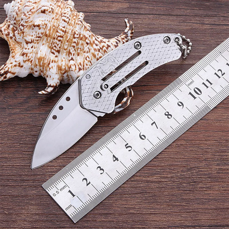 free shipping new product Outdoor camping steel handle mini folding knife portable camping tool Household Fruit knife