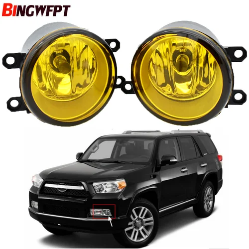 1 par para Toyota 4Runner 4 Runner 2010 2011 2012 2013 conjunto de luz antiniebla parachoques delantero de coche H11 luz antiniebla LED 12V lámpara halógena
