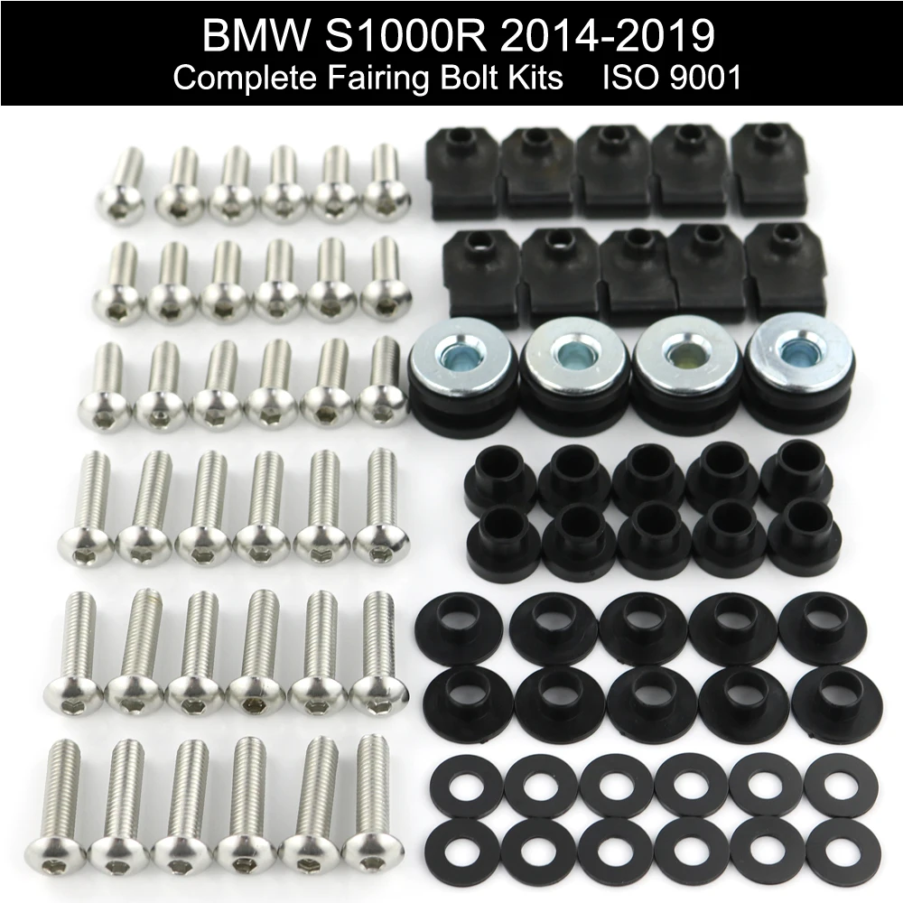 

For BMW S1000R 2014 2015 2016 2017 2018 2019 Motorcycle Complete Full Fairing Bolts Kit Nuts Fairing Screw Stainless Steel