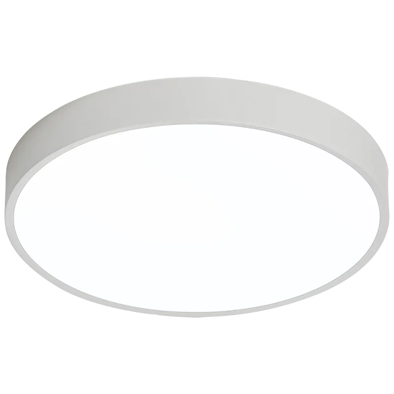 Creative Ultra-thin 5cm LED Round Ceiling Light Dimmable Remote Control Ceiling Lamp white black for Bedroom Kitchen Restaurant
