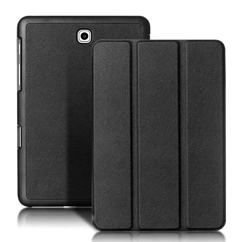 HUWEI Case For Samsung Galaxy Tab S2 8.0 SM-T710 T715 T713 T719 Tablet PU Leather Tri-Folding Stand Magnetic Flip Cover Case
