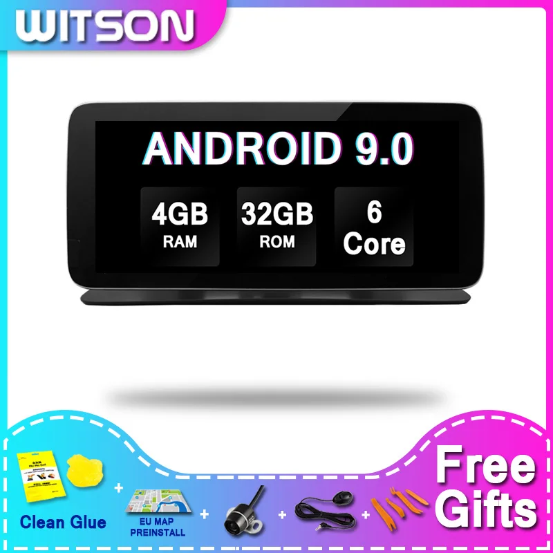 WITSON Mercedes-Benz BIG SCREEN Android  9.0 Car DVD Gps For MERCEDES-BENZ C-Class C218 X218 2012 NTG4.0 4G 32GB Car Radio